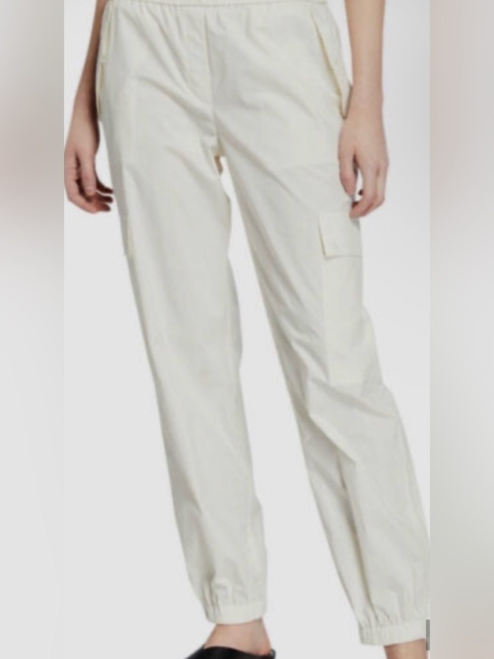 NWT Theory Cream Cargo Pants with Side Pocket